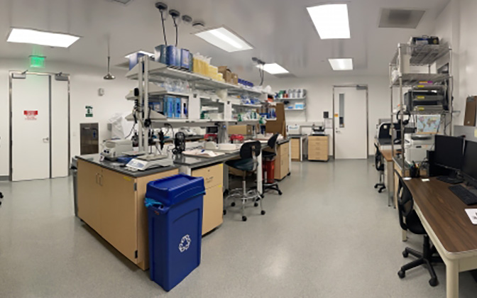 Wide angle of lab