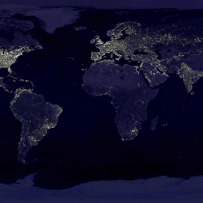 Map of Earth 